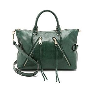 Rebecca Minkoff Large Moto Satchel in Jungle Green